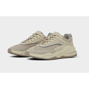 Zara Mens Taupe Chunky Dad Shoe Designer Style Runner Trainers Size 40